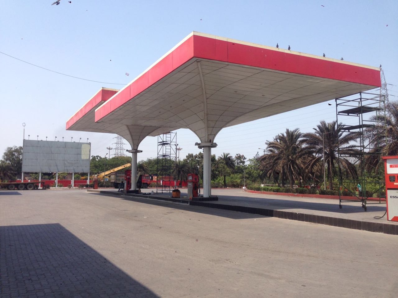 Essar fuel station completed canopy